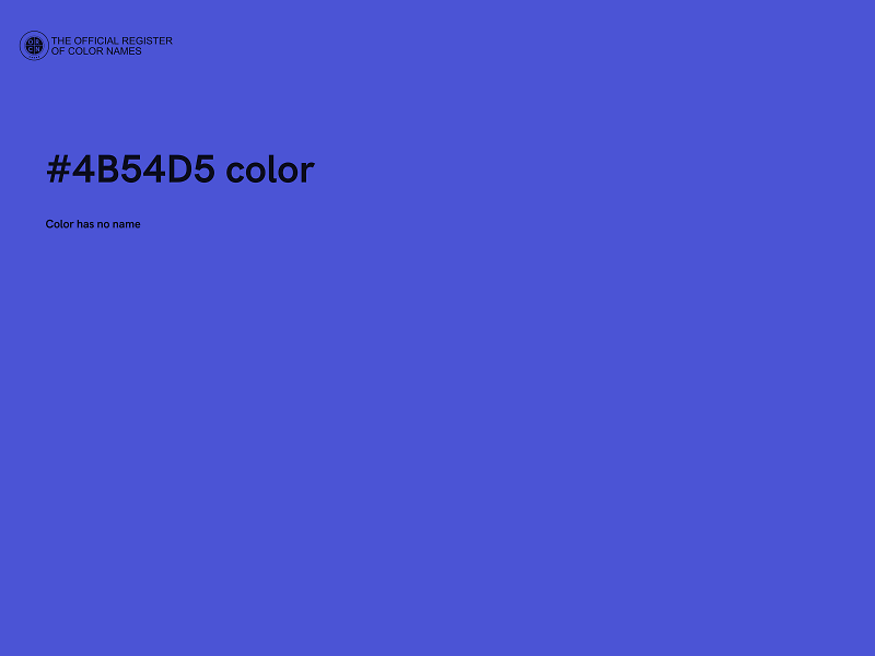 #4B54D5 color image