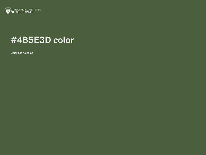 #4B5E3D color image