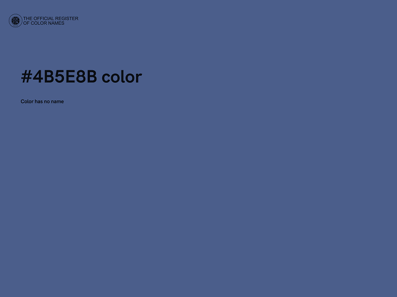 #4B5E8B color image