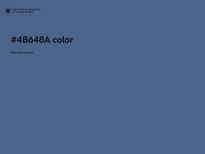 #4B648A color image