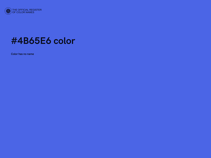 #4B65E6 color image