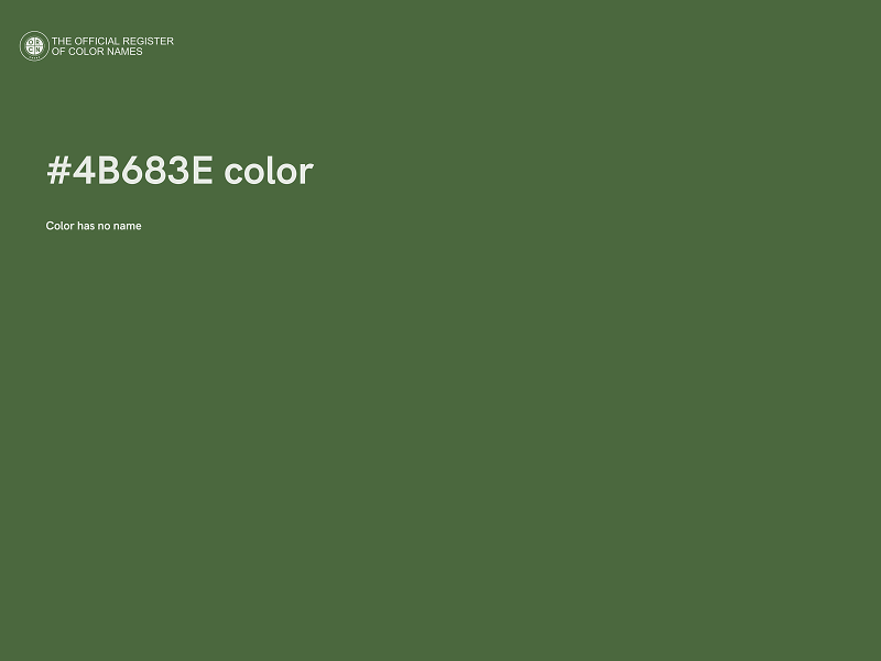 #4B683E color image