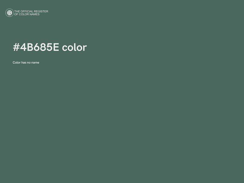 #4B685E color image