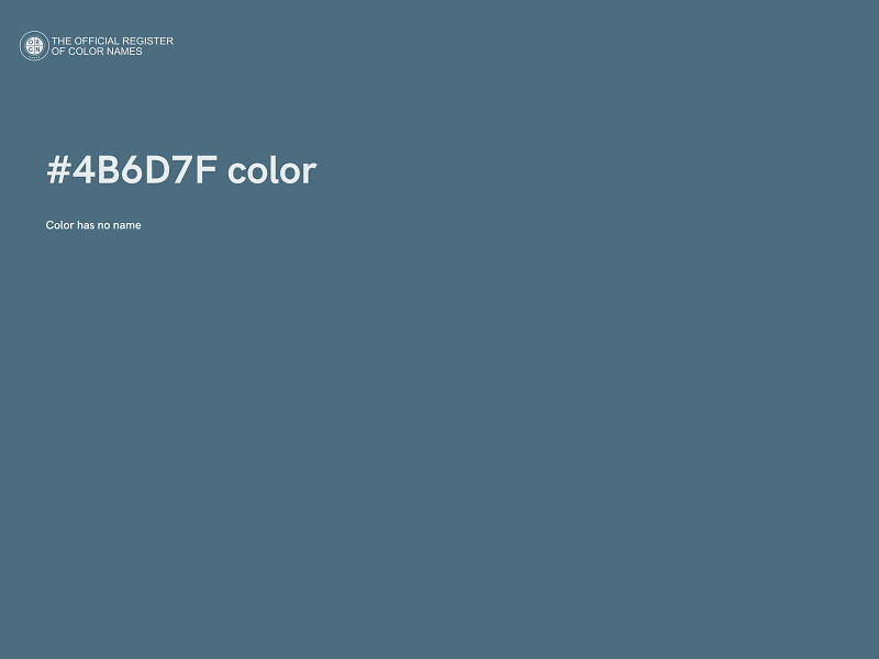 #4B6D7F color image