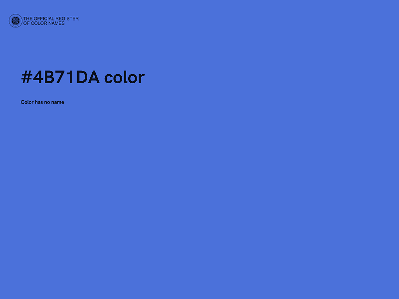 #4B71DA color image