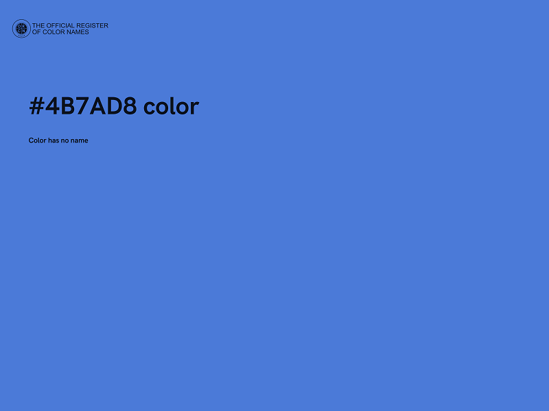 #4B7AD8 color image