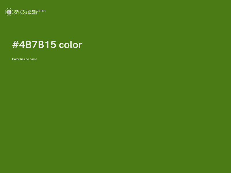 #4B7B15 color image