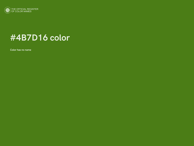 #4B7D16 color image