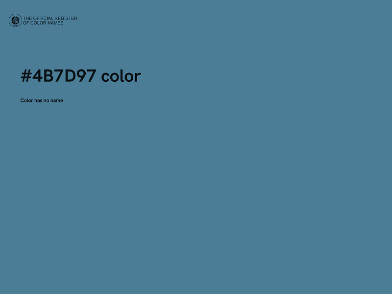 #4B7D97 color image