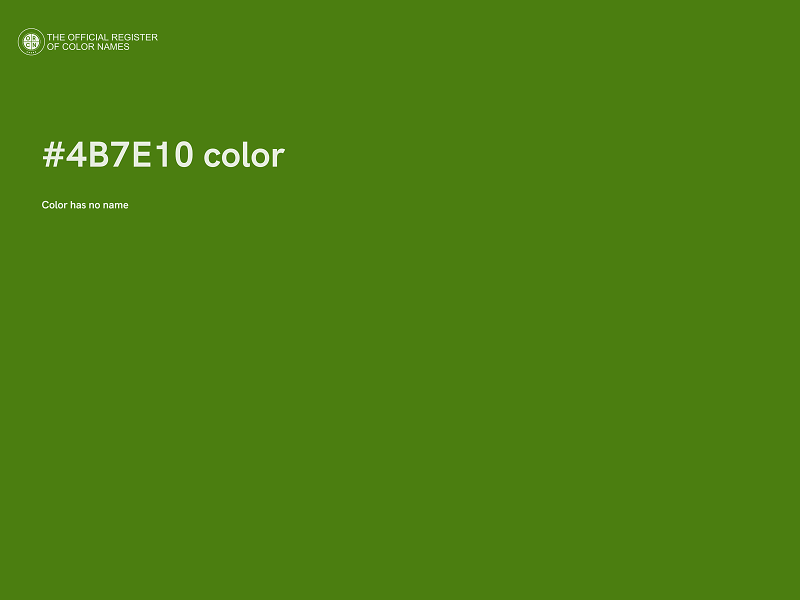 #4B7E10 color image