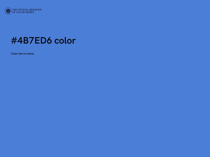 #4B7ED6 color image