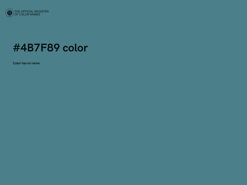 #4B7F89 color image