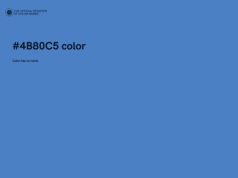 #4B80C5 color image