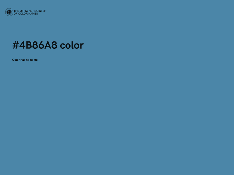 #4B86A8 color image