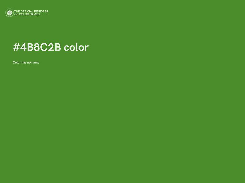 #4B8C2B color image