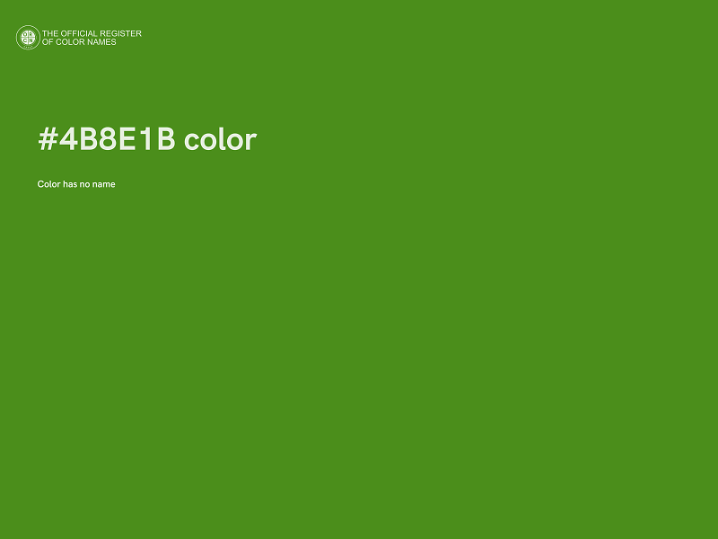 #4B8E1B color image