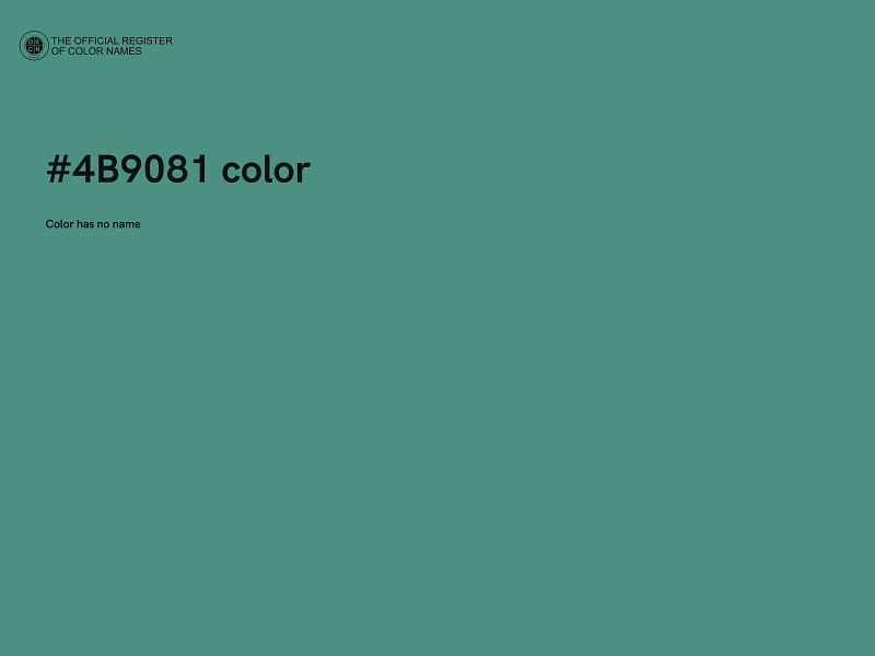 #4B9081 color image