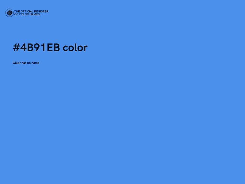 #4B91EB color image