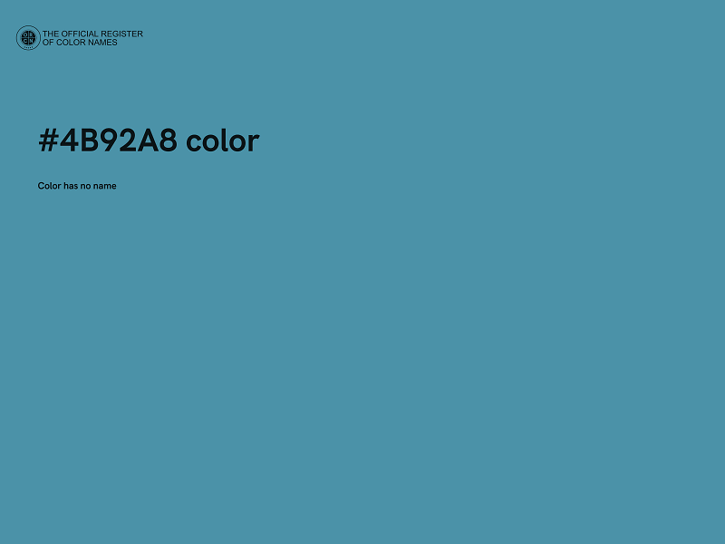 #4B92A8 color image