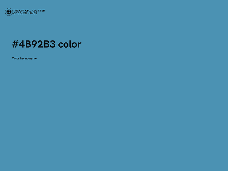 #4B92B3 color image