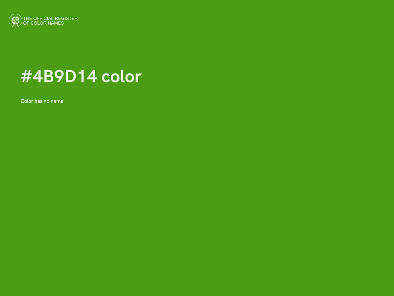 #4B9D14 color image