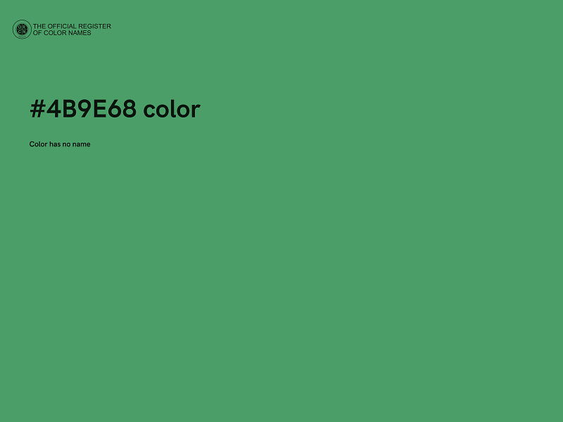 #4B9E68 color image