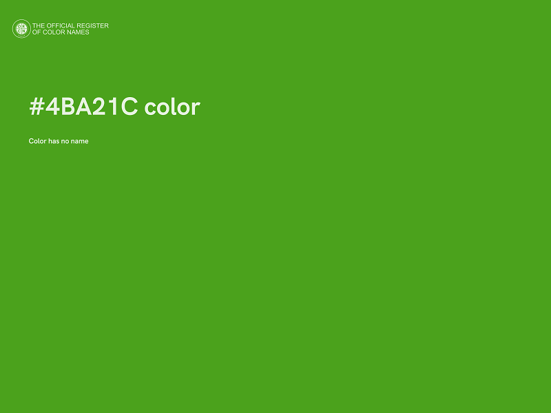 #4BA21C color image