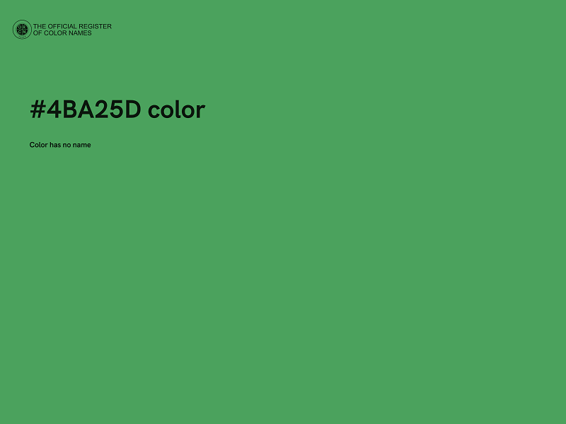 #4BA25D color image