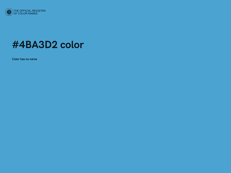 #4BA3D2 color image