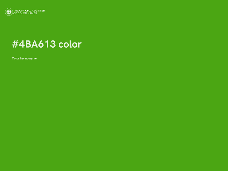 #4BA613 color image