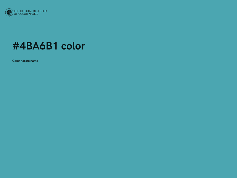 #4BA6B1 color image