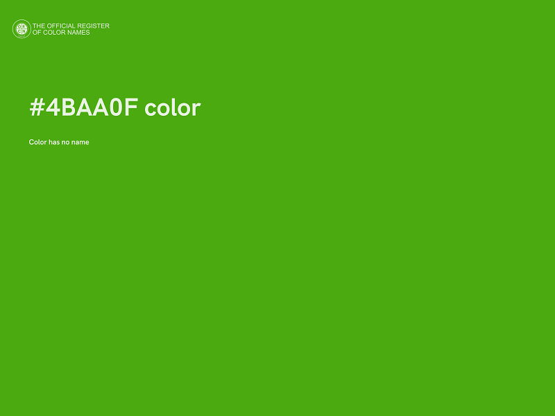 #4BAA0F color image