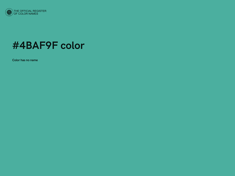 #4BAF9F color image