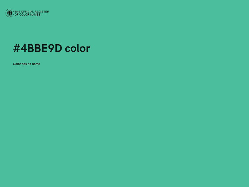 #4BBE9D color image