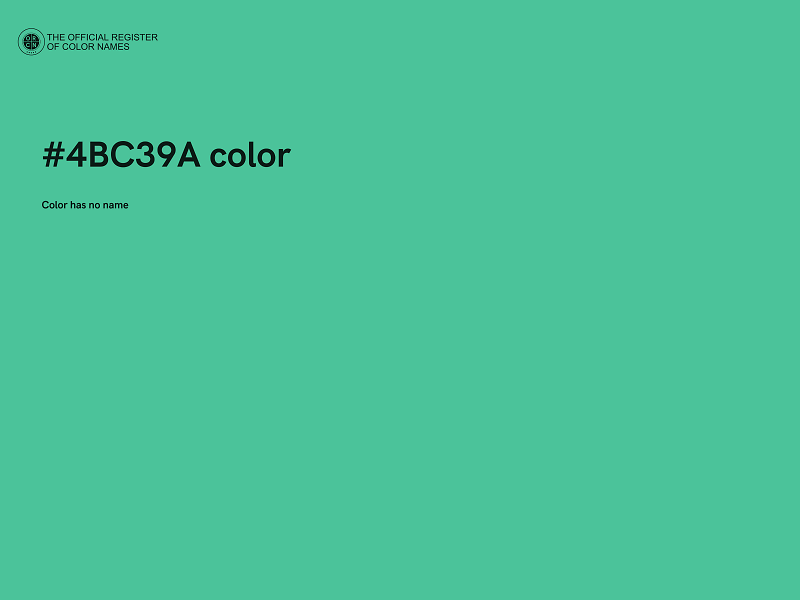 #4BC39A color image