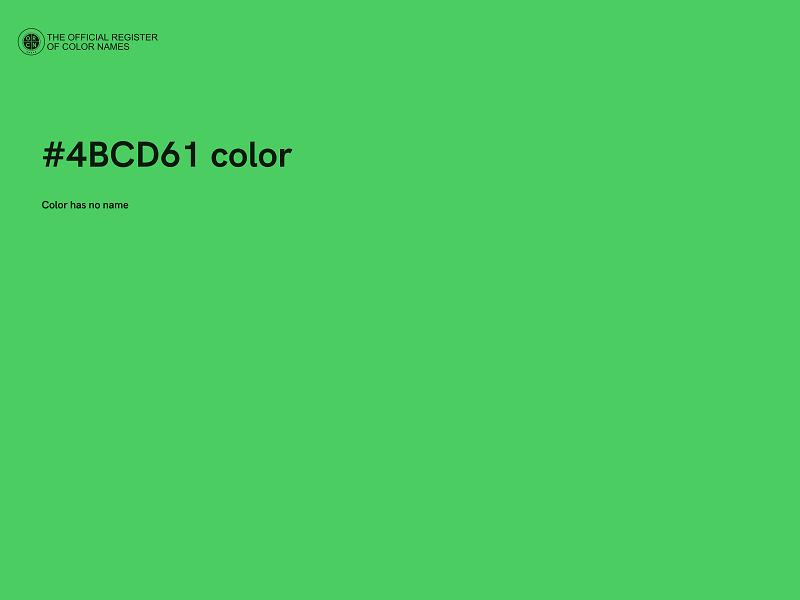 #4BCD61 color image