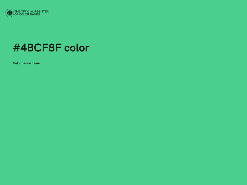 #4BCF8F color image