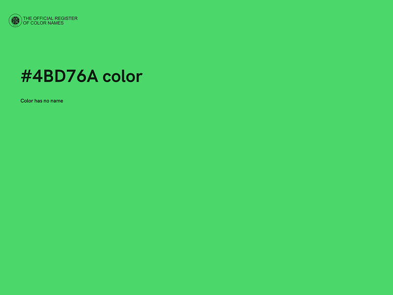 #4BD76A color image