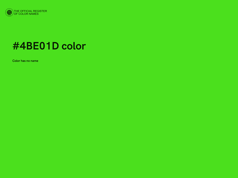 #4BE01D color image