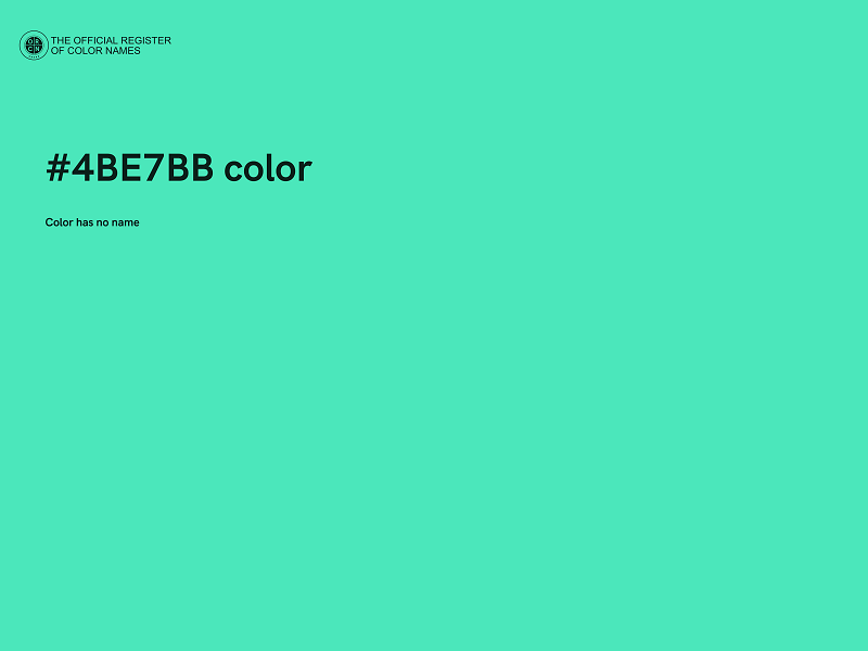 #4BE7BB color image