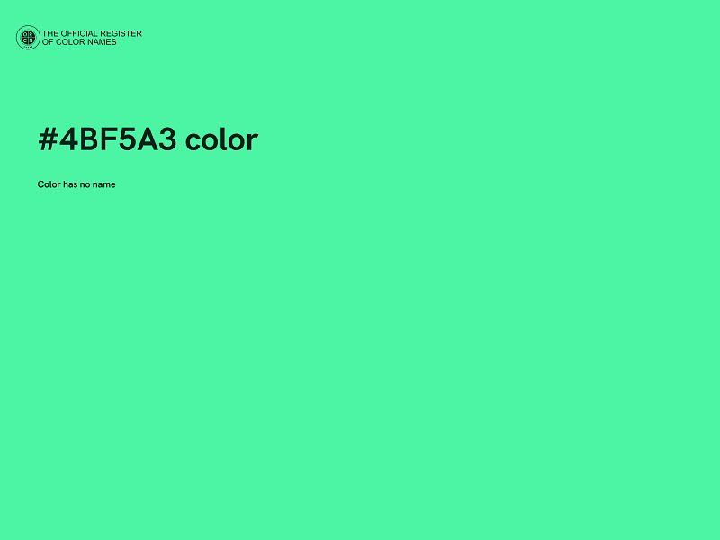 #4BF5A3 color image