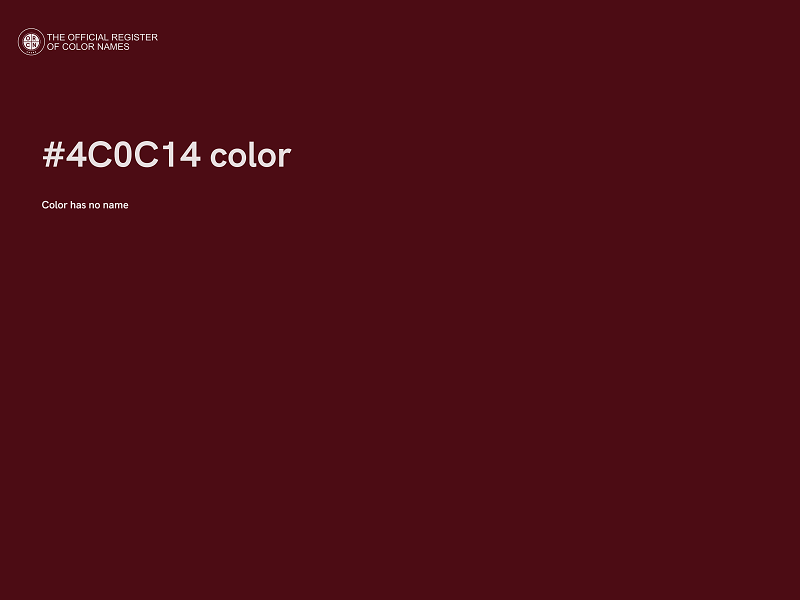 #4C0C14 color image