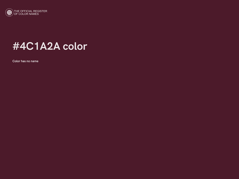 #4C1A2A color image