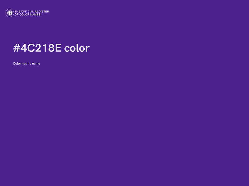 #4C218E color image