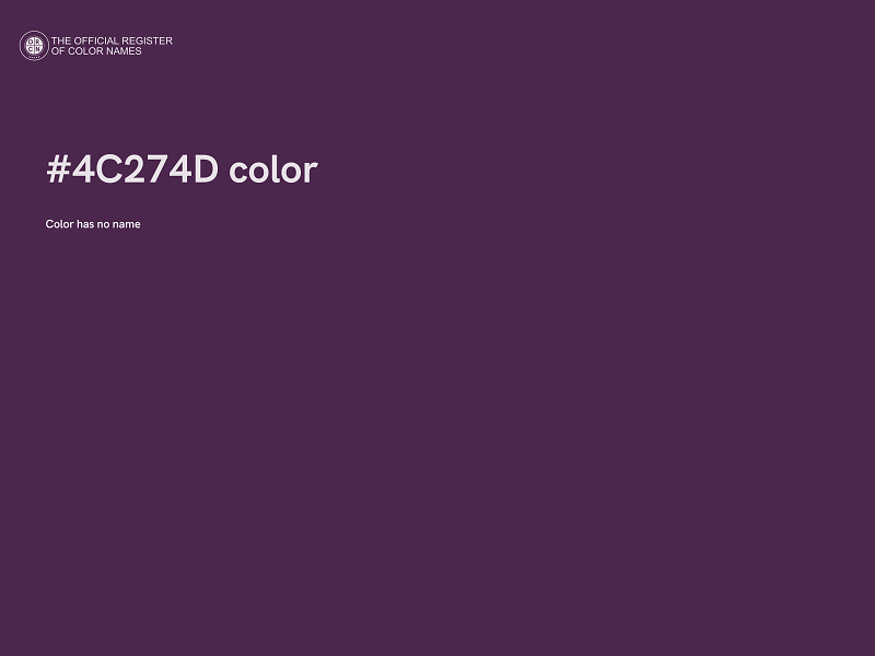 #4C274D color image