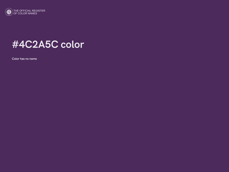 #4C2A5C color image