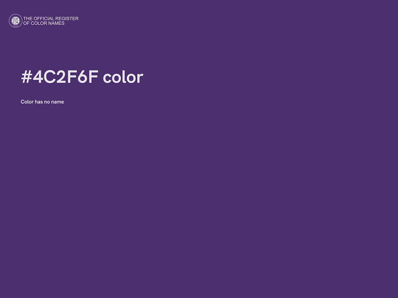 #4C2F6F color image