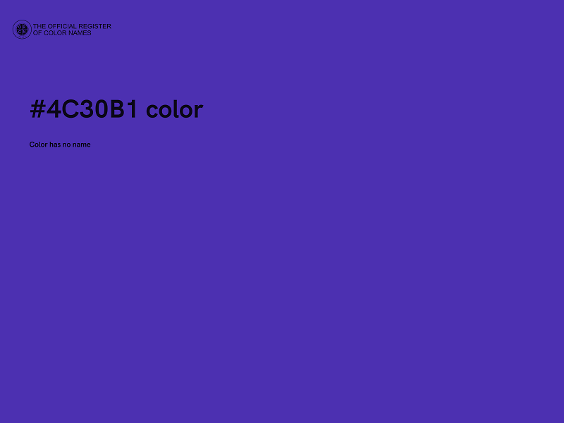 #4C30B1 color image