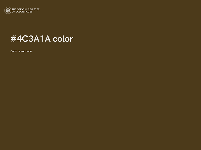 #4C3A1A color image