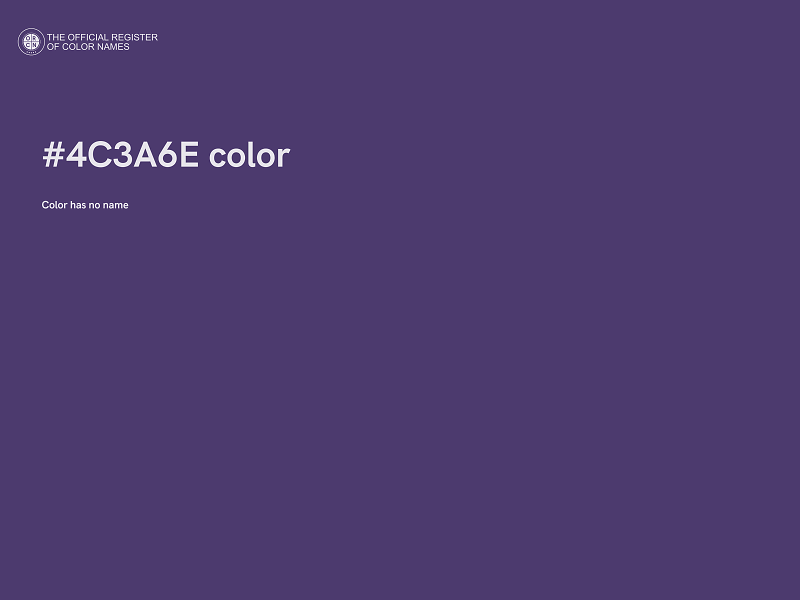 #4C3A6E color image